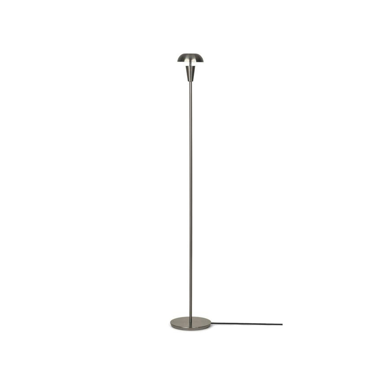 ferm LIVING Stojací lampa Tiny, nikl, železo, výška 124,2 cm