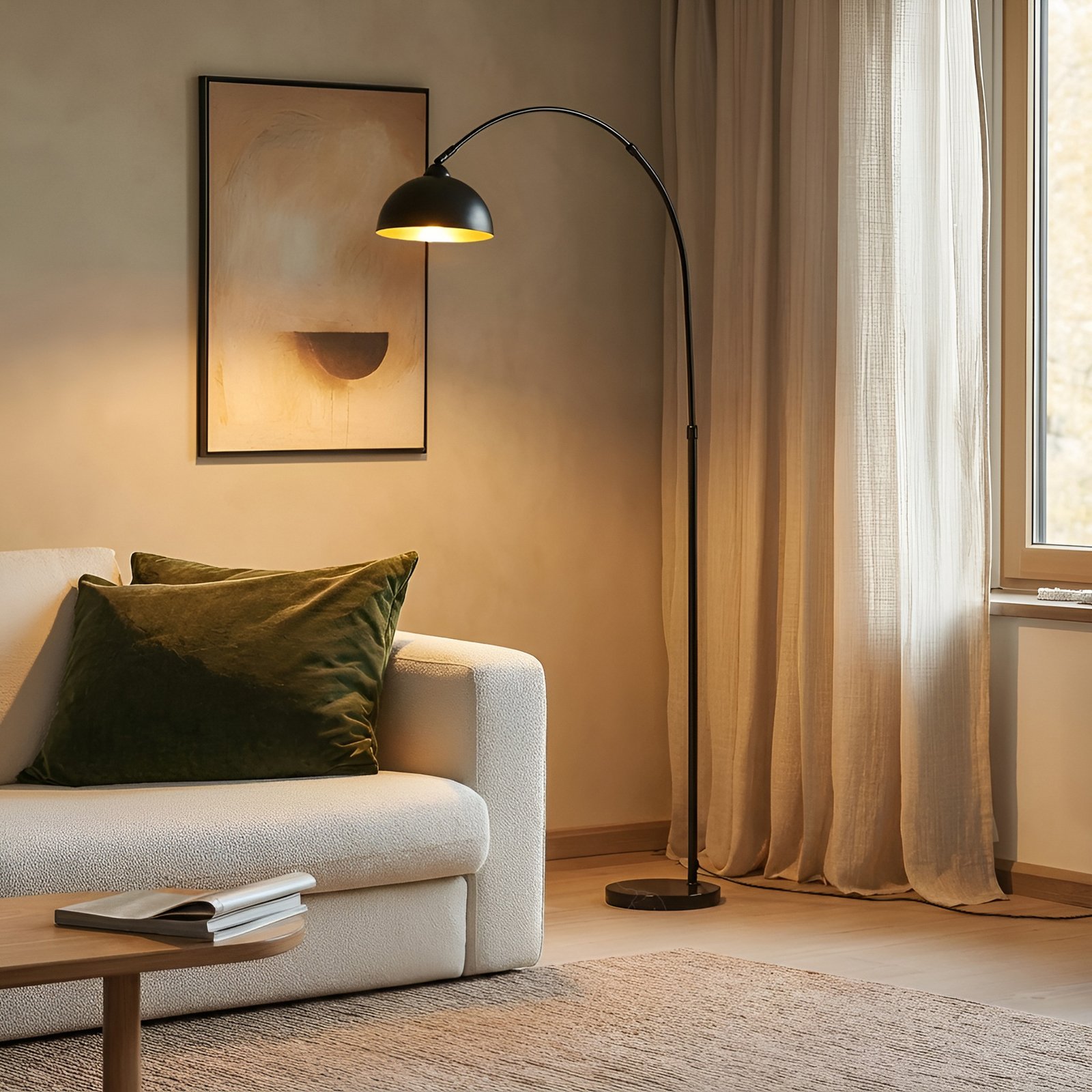 Tonka Floor Lamp Black/Gold - Lindby Tonka Floor Lamp Black/Gold - Lindby