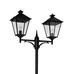London 2 Parklampe Bred f/Betonbodenhalter, Schwarz - Norlys