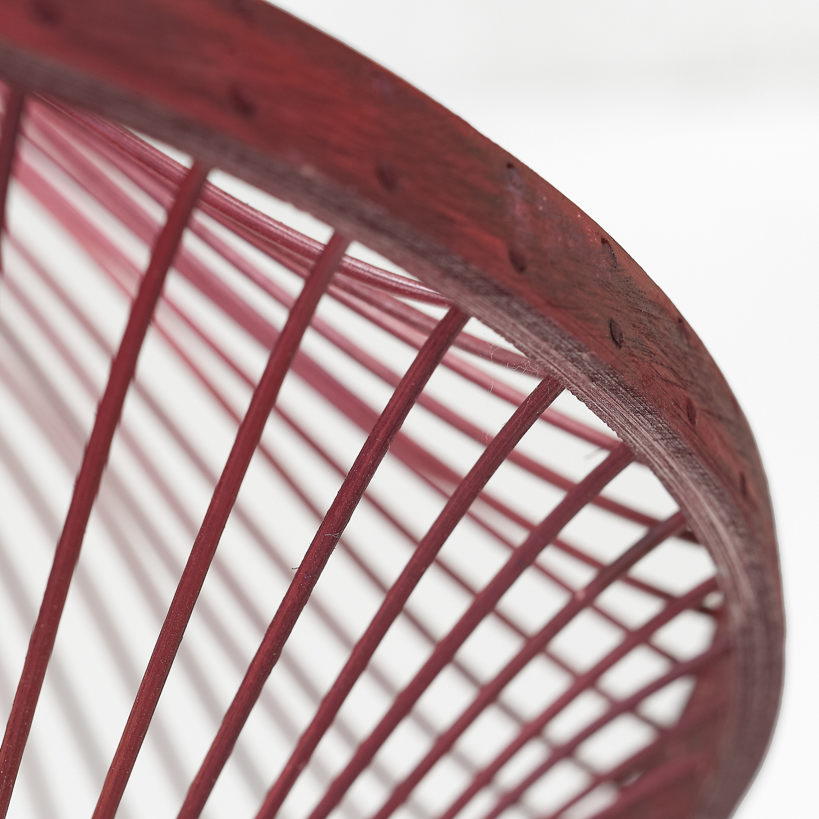 GOOD & MOJO Suspension Maui, rouge, Ø 50 cm, bambou, E27