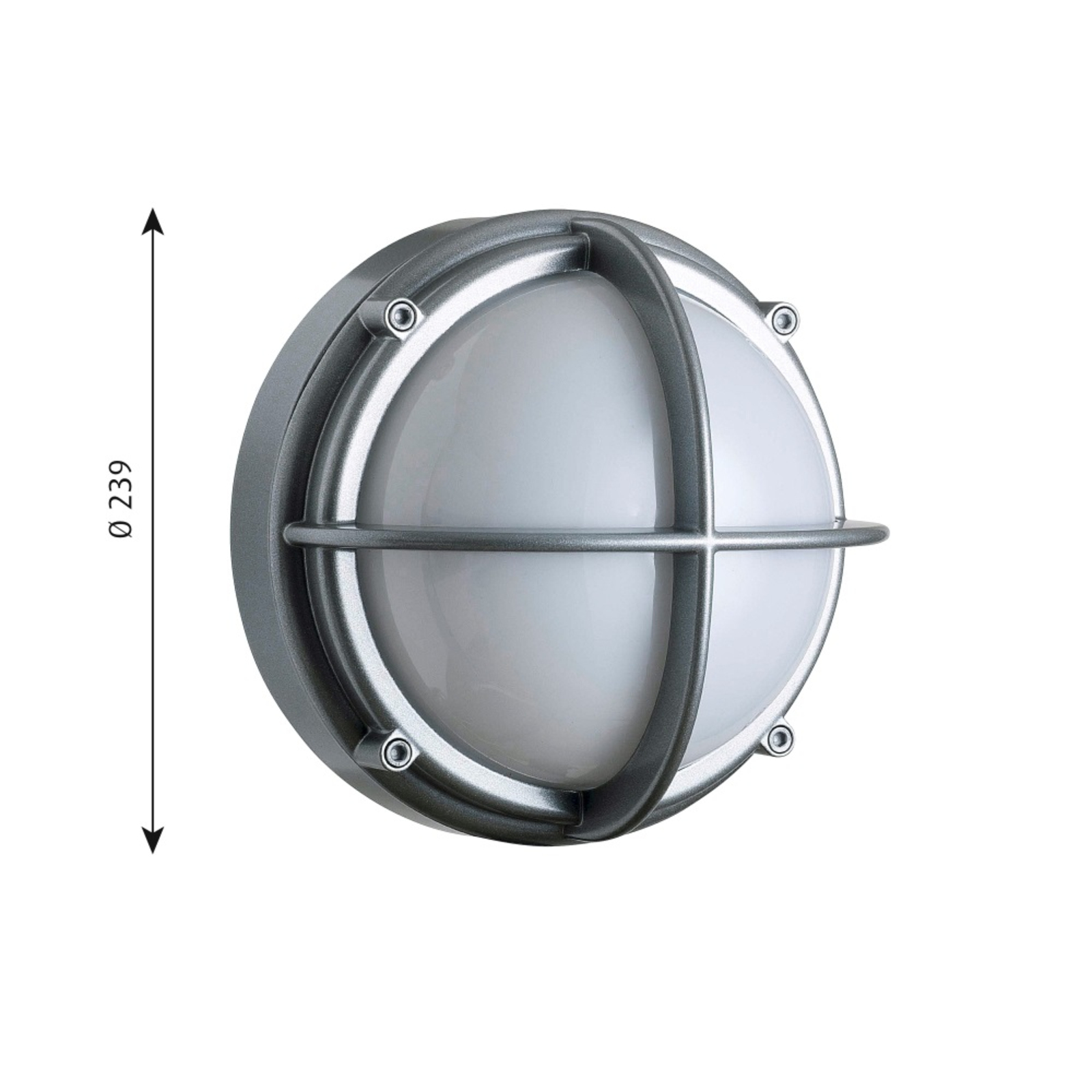 Skot Kültéri Fali Lámpa/Mennyezeti Lámpa LED Opal/Aluminium - Louis Poulsen