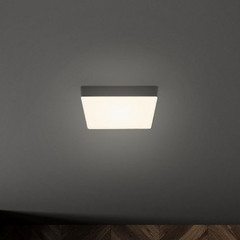 Lampa sufitowa LED Flame, 15,7 x 15,7 cm, czarna