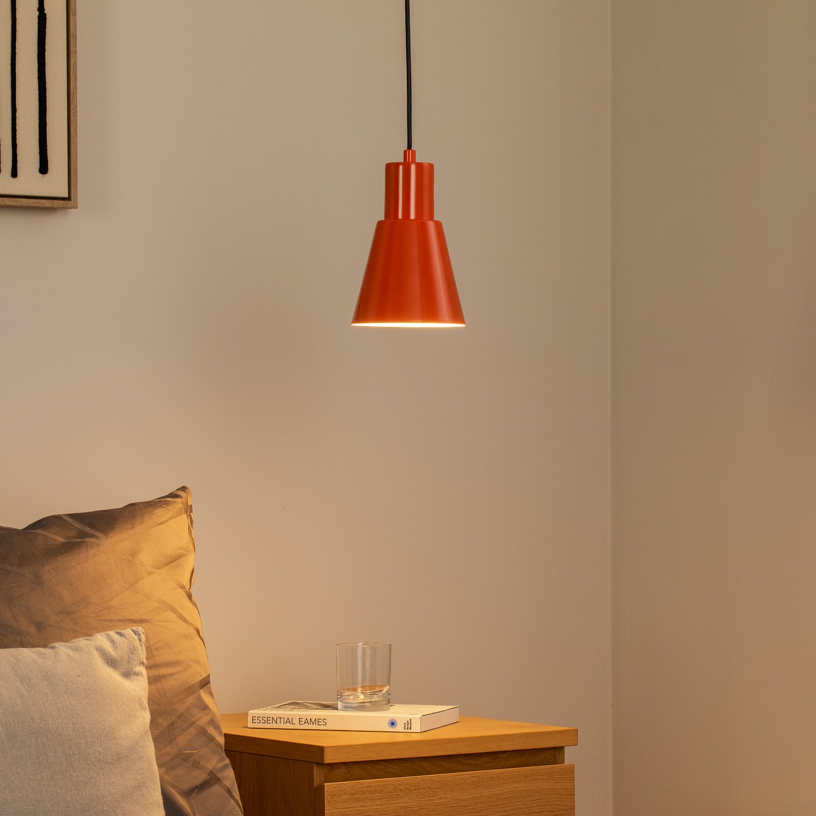 Riippuvalaisin Konikkem, oranssi, metalli, Ø 14 cm, E27 Riippuvalaisin Konikkem, oranssi, metalli, Ø 14 cm, E27