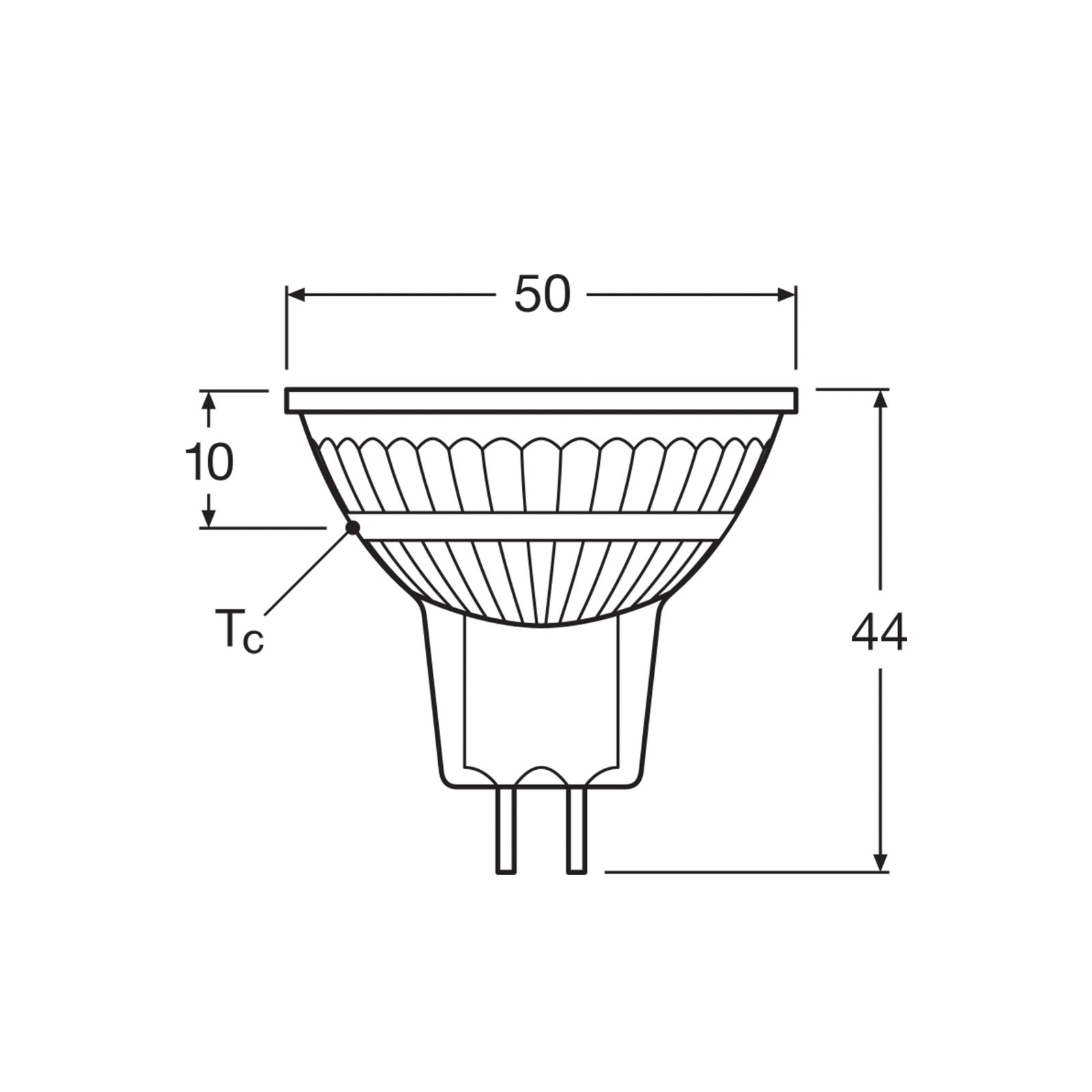 OSRAM Réflecteur LED, GU5,3, 6,5 W, 12 V, 2.700 K, 120°