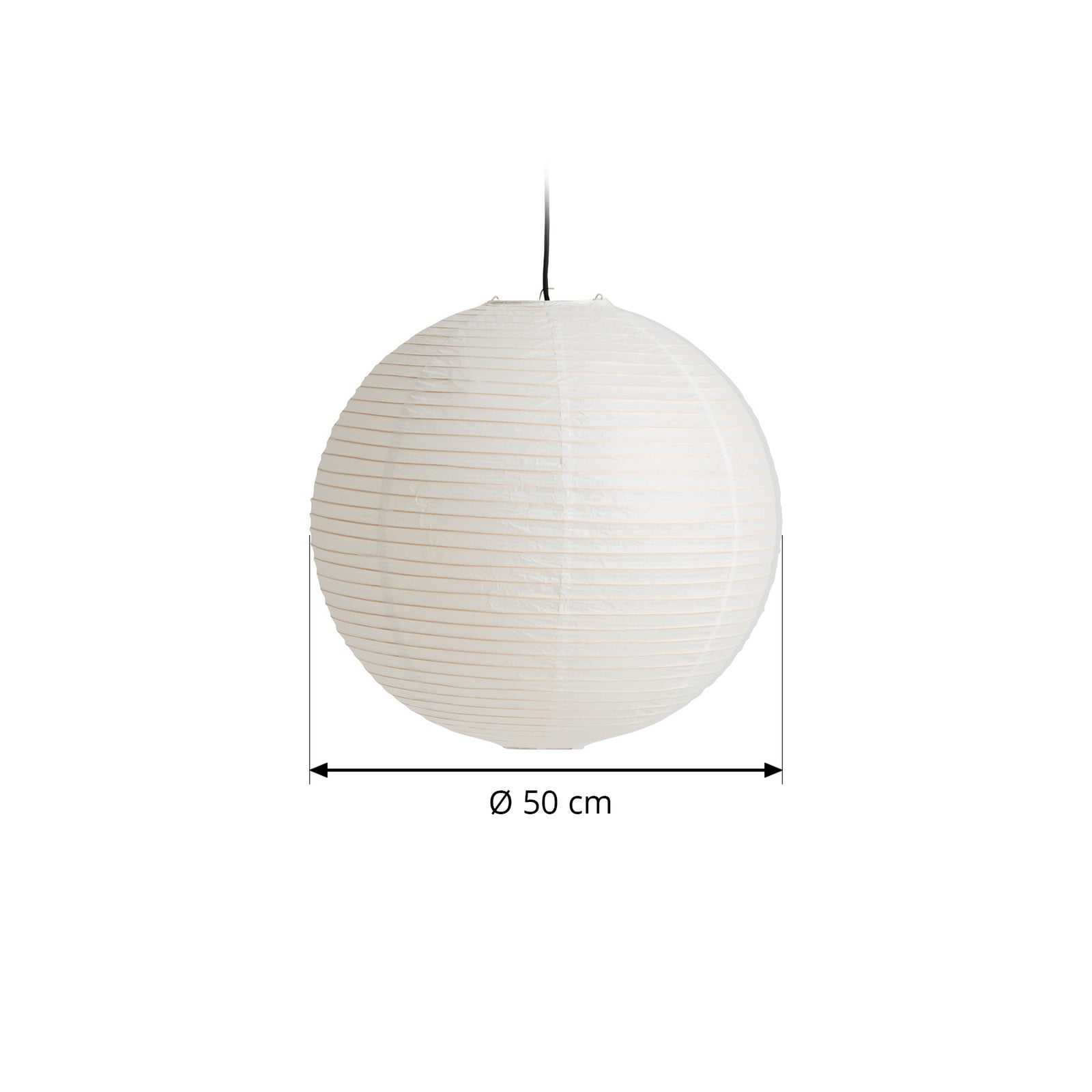 Paper Shade lampshade, Ø 50 cm, white - HAY