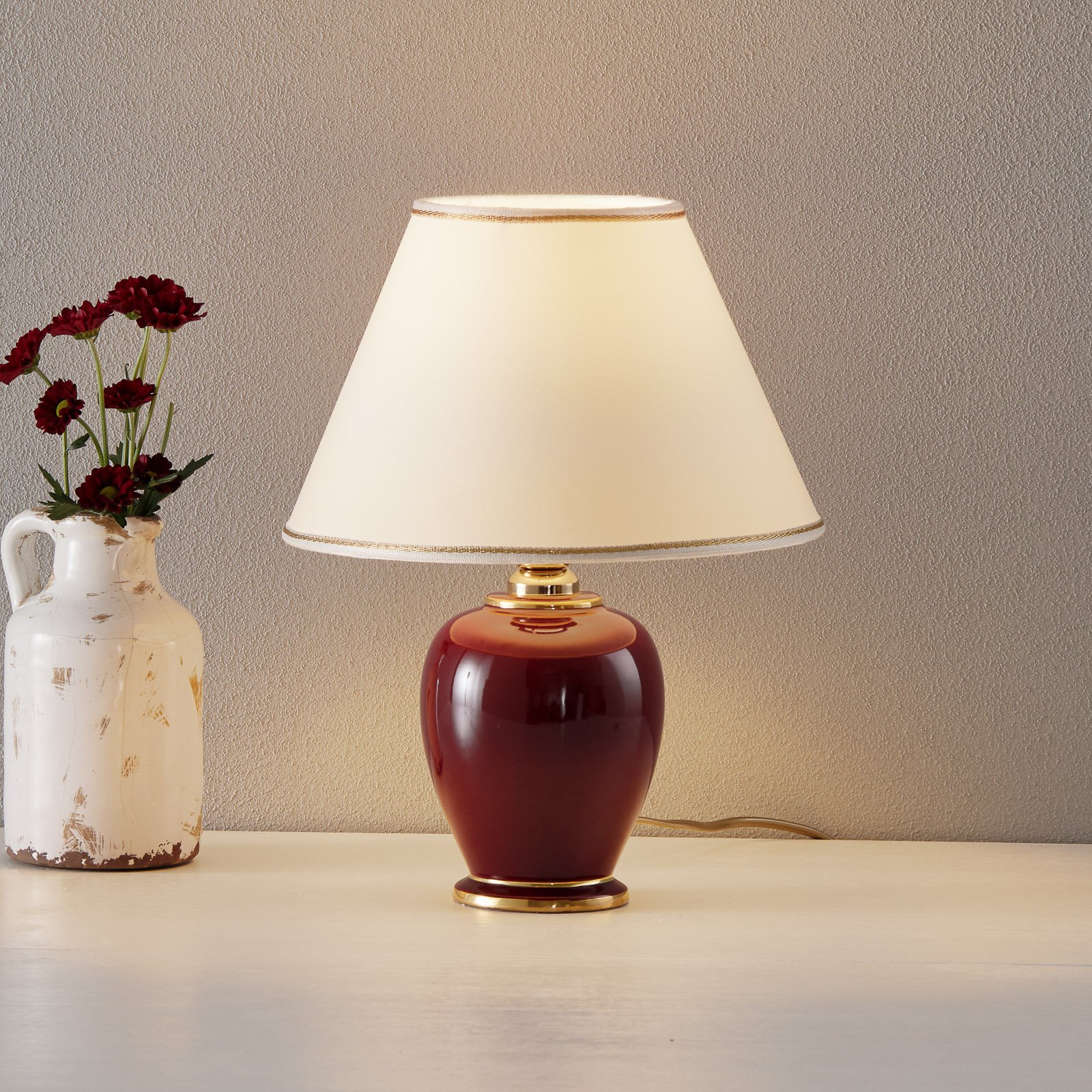 KOLARZ Bordeaux - lampada da tavolo alta 34 cm