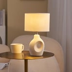 Pauleen Pure Crush bordslampa, vit/beige