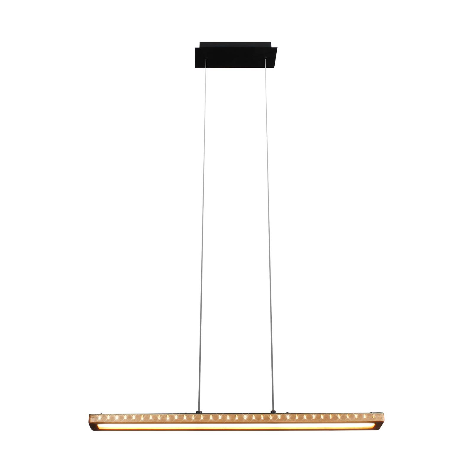 Suspension LED Solaris 3-step-dim bois 70 cm