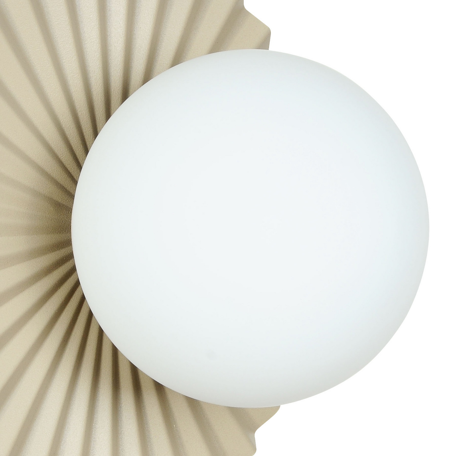 Wandleuchte Fiore, grau-beige, Höhe 30 cm, Glas Wandleuchte Fiore, grau-beige, Höhe 30 cm, Glas