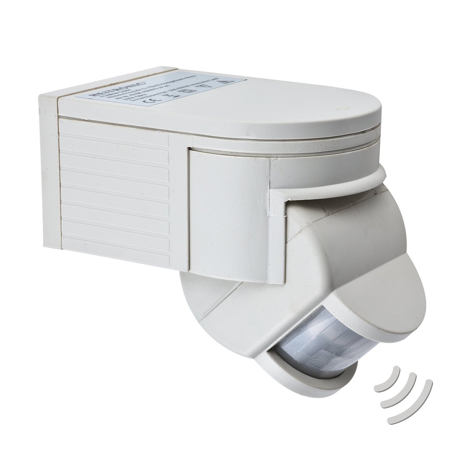Heitronic Salo passive infrared motion detector white, plastic, W: 7.6 cm, H: 8.5 cm