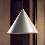 FRANDSEN visilica Benjamin, Ø 30 cm, brušeni aluminij, E27