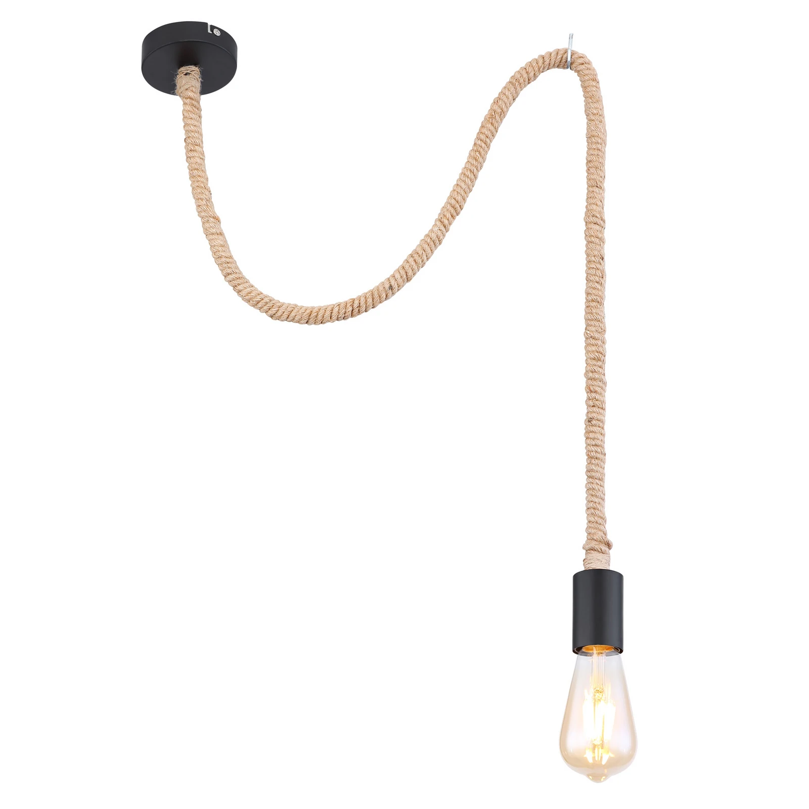 Hanglamp Ulleu, 1-lamp, zonder kap