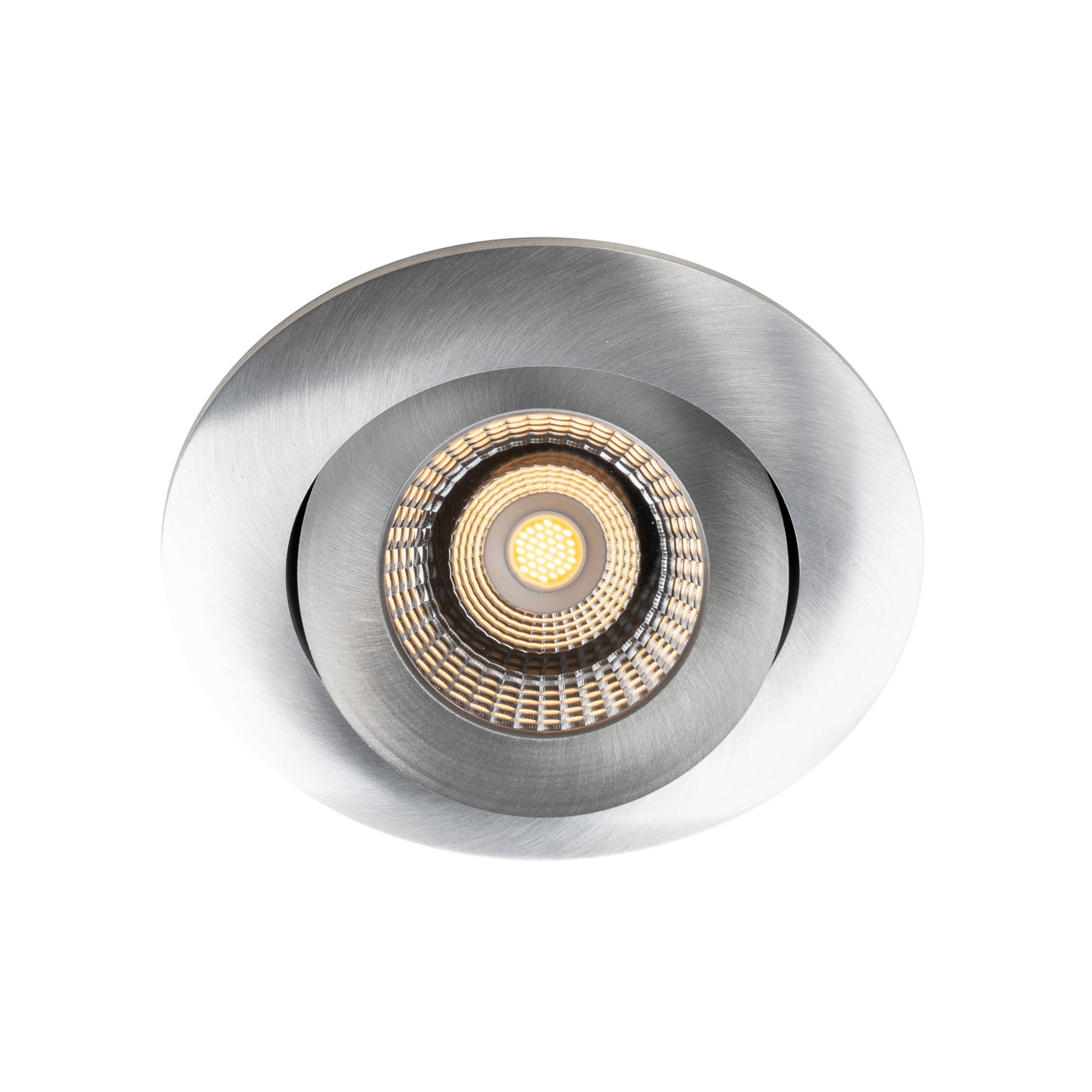 SLC One 360° Lámpara LED empotrable de aluminio Dime LED