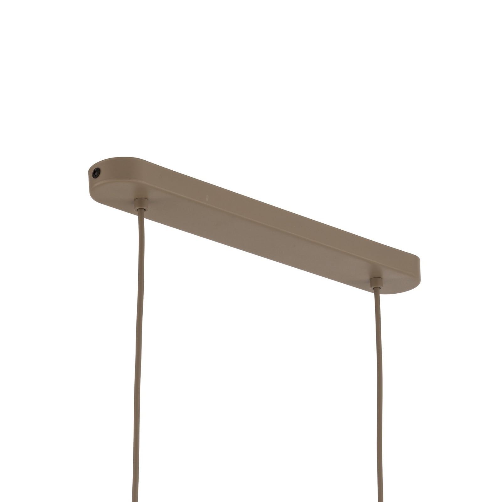 Lava pendant light, beige, 9-bulb, glass, length 116 cm, G9