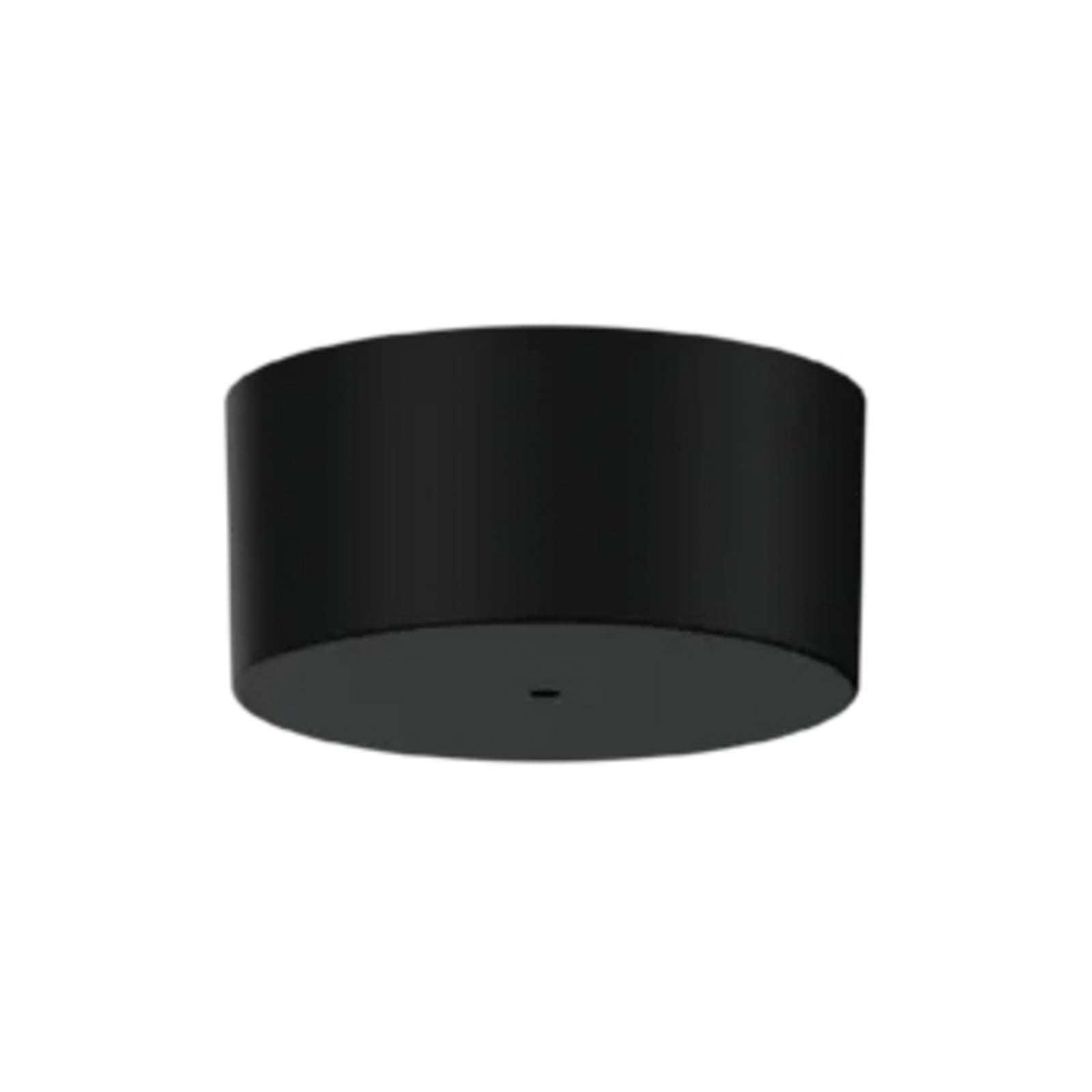 WEVER & DUCRÉ Basis rund svart med drivdon 7 W, 350 mA, dimbar