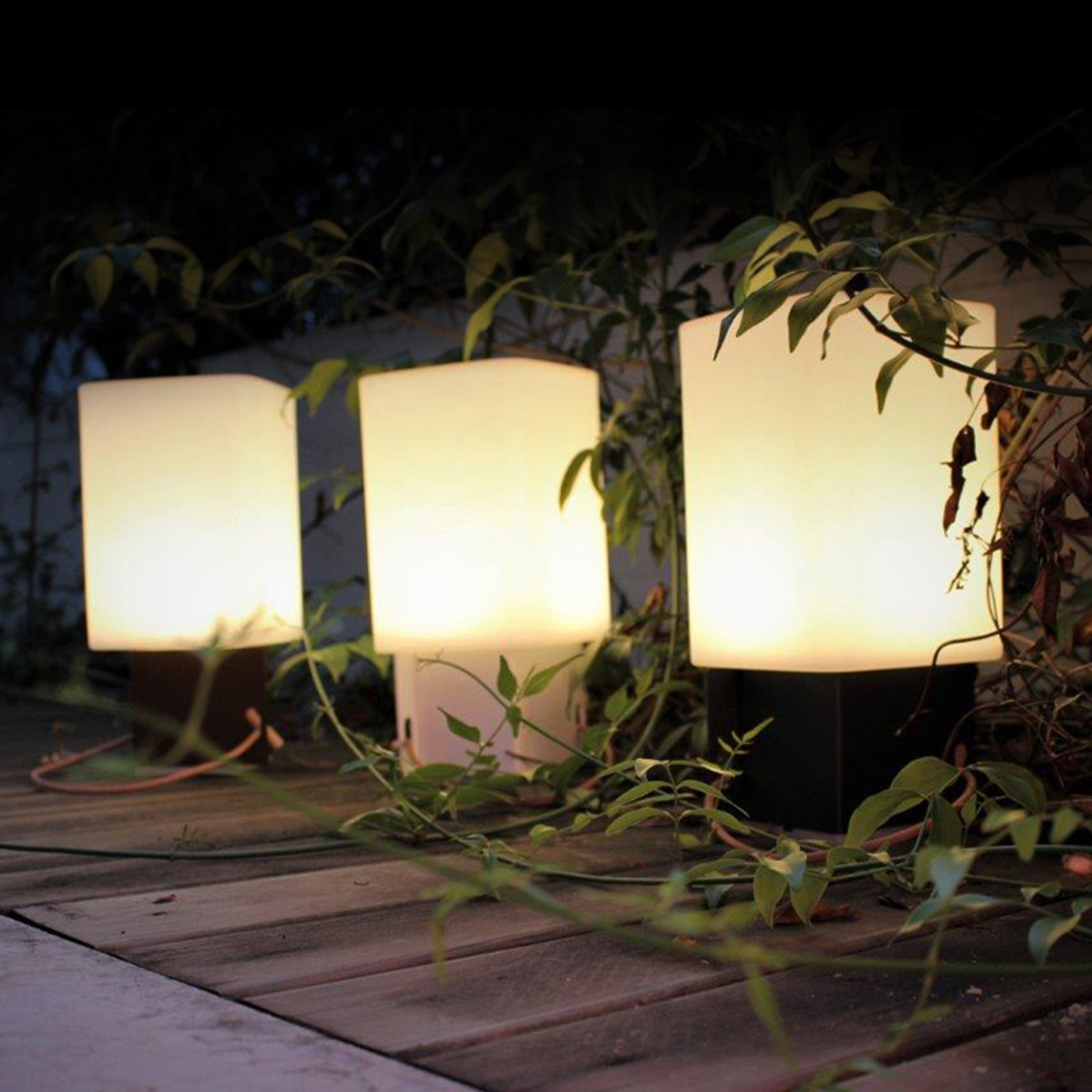 LED-Außendekolampe Cuadrat - 1-fach USB kaufen | Lampenwelt.de