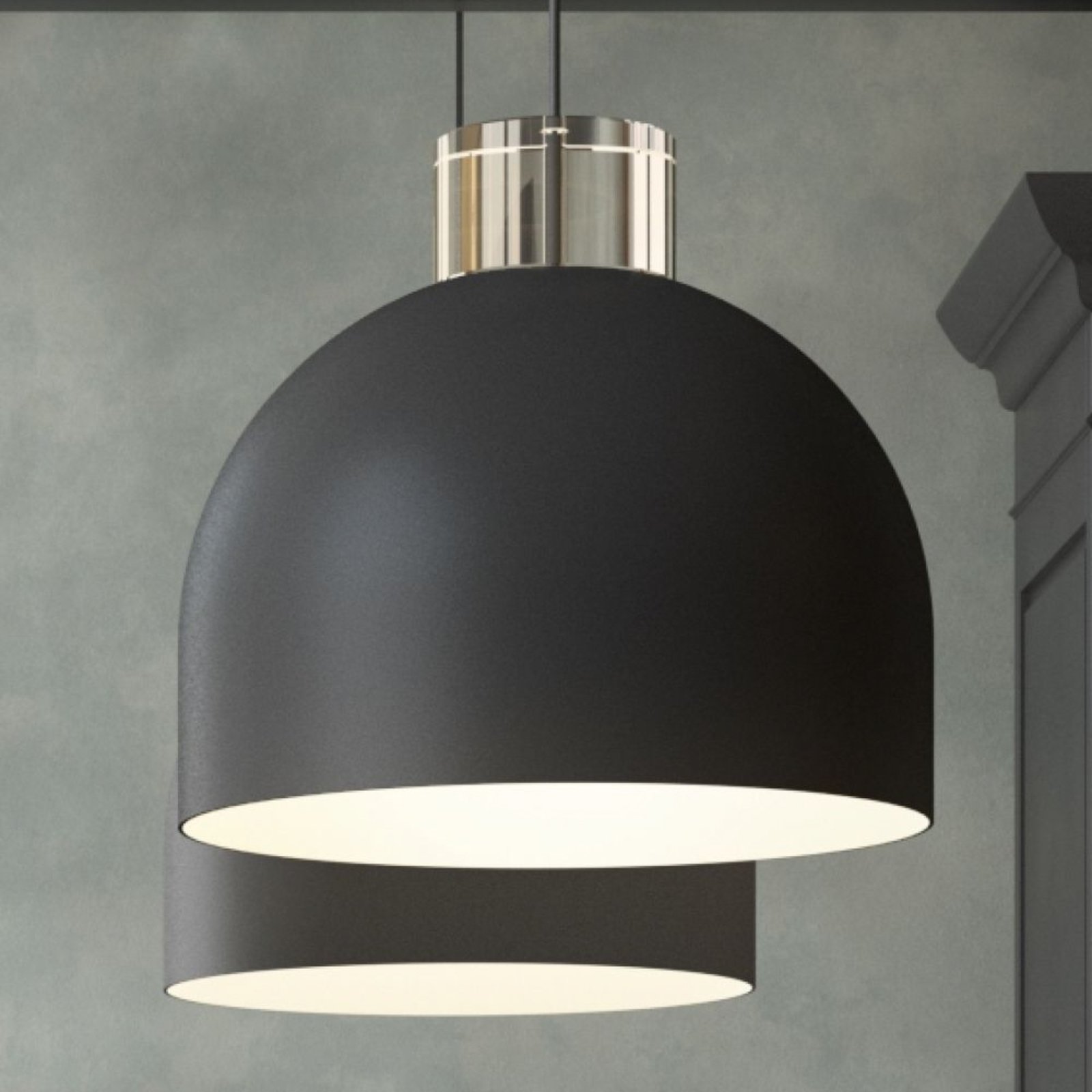 Luceo Round Pendelleuchte Ø28 Schwarz/Klar - AYTM