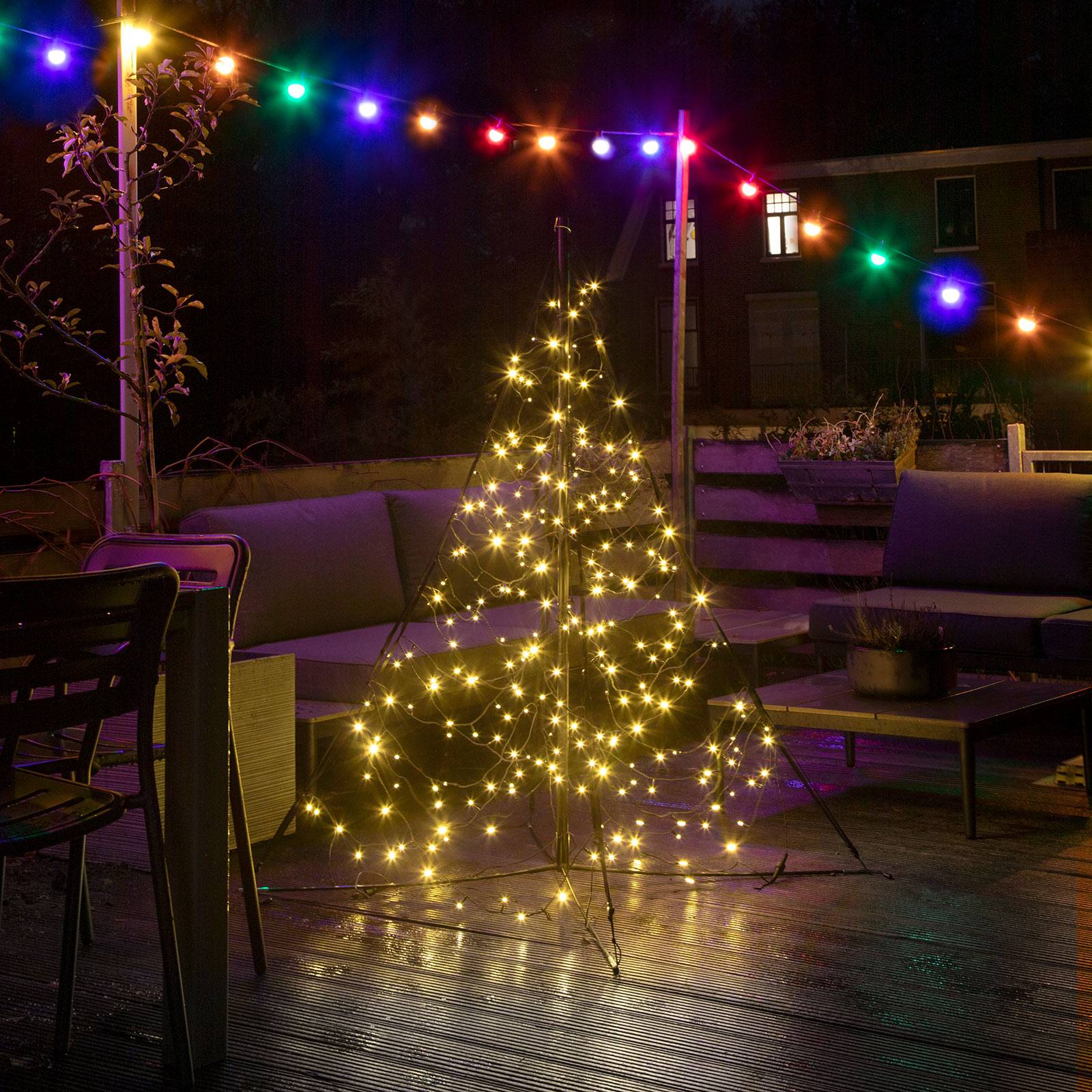 Fairybell juletre med mast 240 LED-lys 150 cm