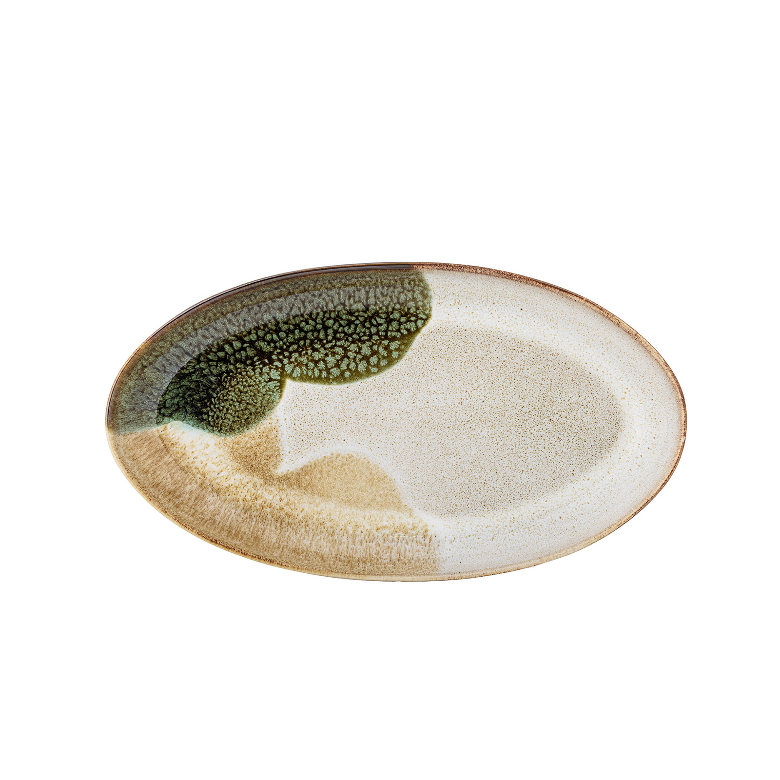 Podnos Jules, zelený/biely, dĺžka 34 cm – Bloomingville Podnos Jules, zelený/biely, dĺžka 34 cm – Bloomingville