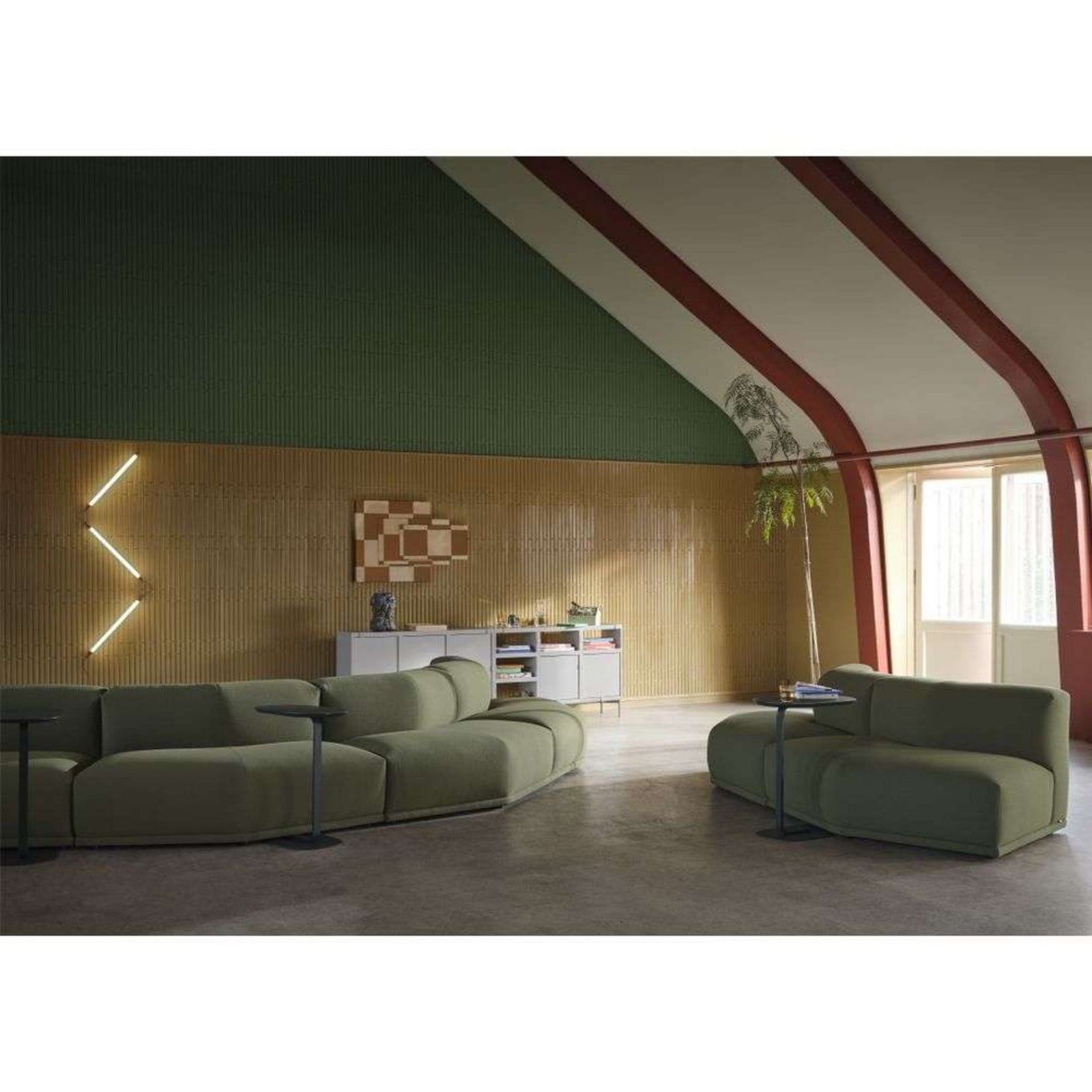 Fine 3 Væg-/Loftlampe Black Muuto - Stue - Aluminium