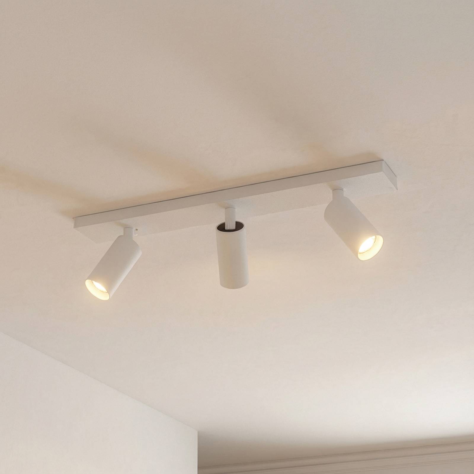 Arcchio Deckenstrahler Brinja Slim, weiß, 3-flg., GU10 MR11 günstig online kaufen