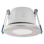 Faretto LED da incasso MEGAMAN Tego Slim, 4.000 K, nichel, IP65, 1 pezzo