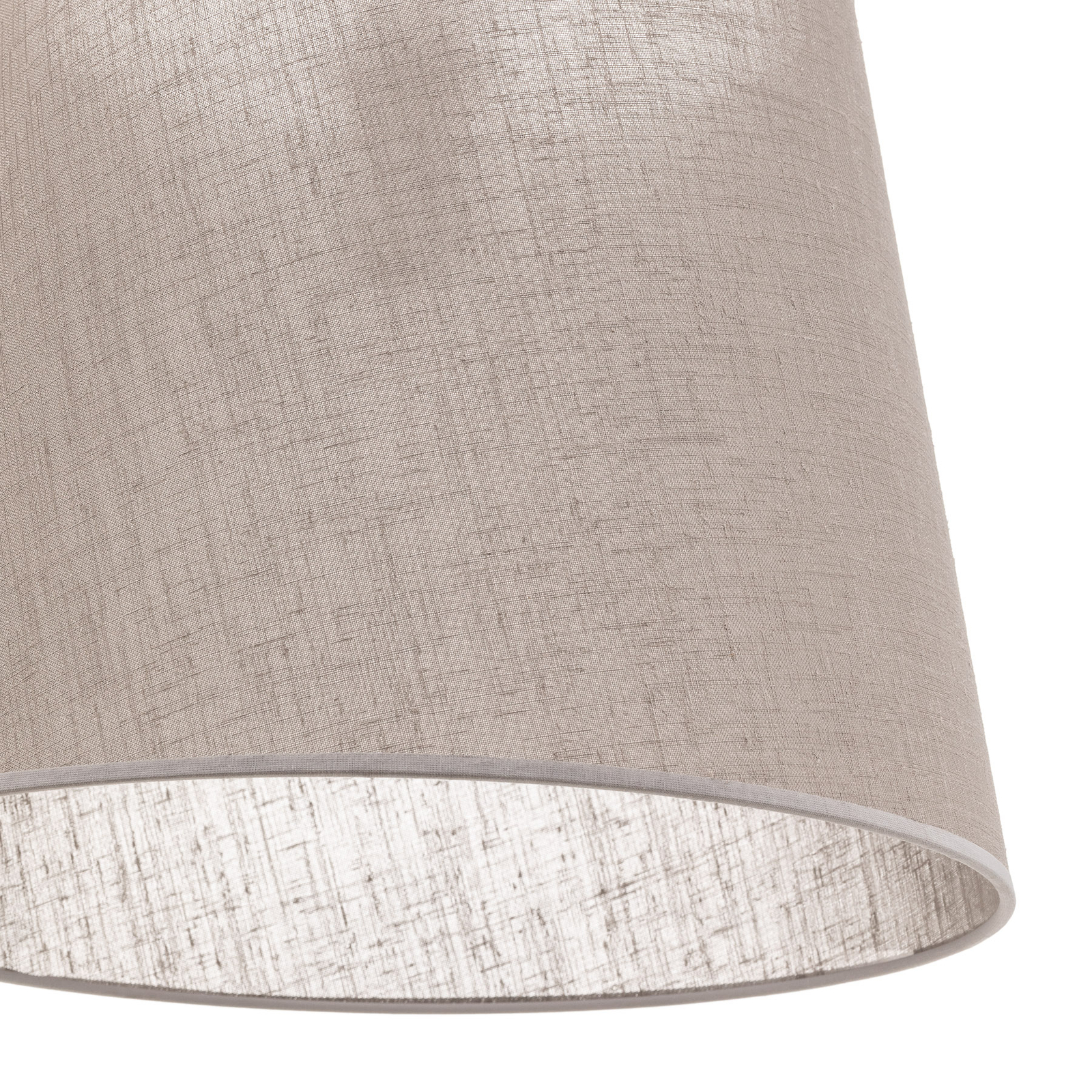 Classic L lampshade for hanging lights grey/clear