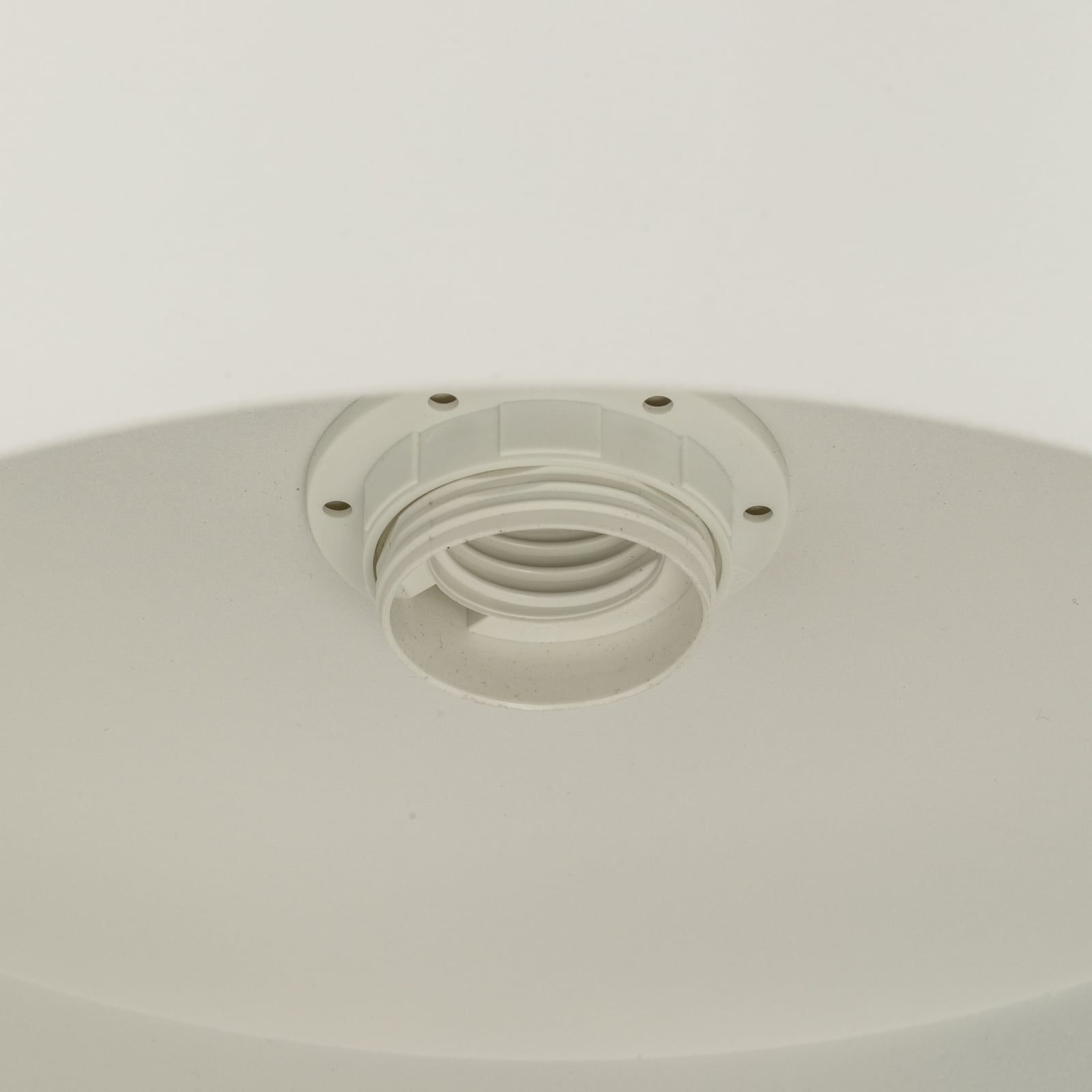 Vitrum round pendant light, white, cylindrical, Ø 27 cm