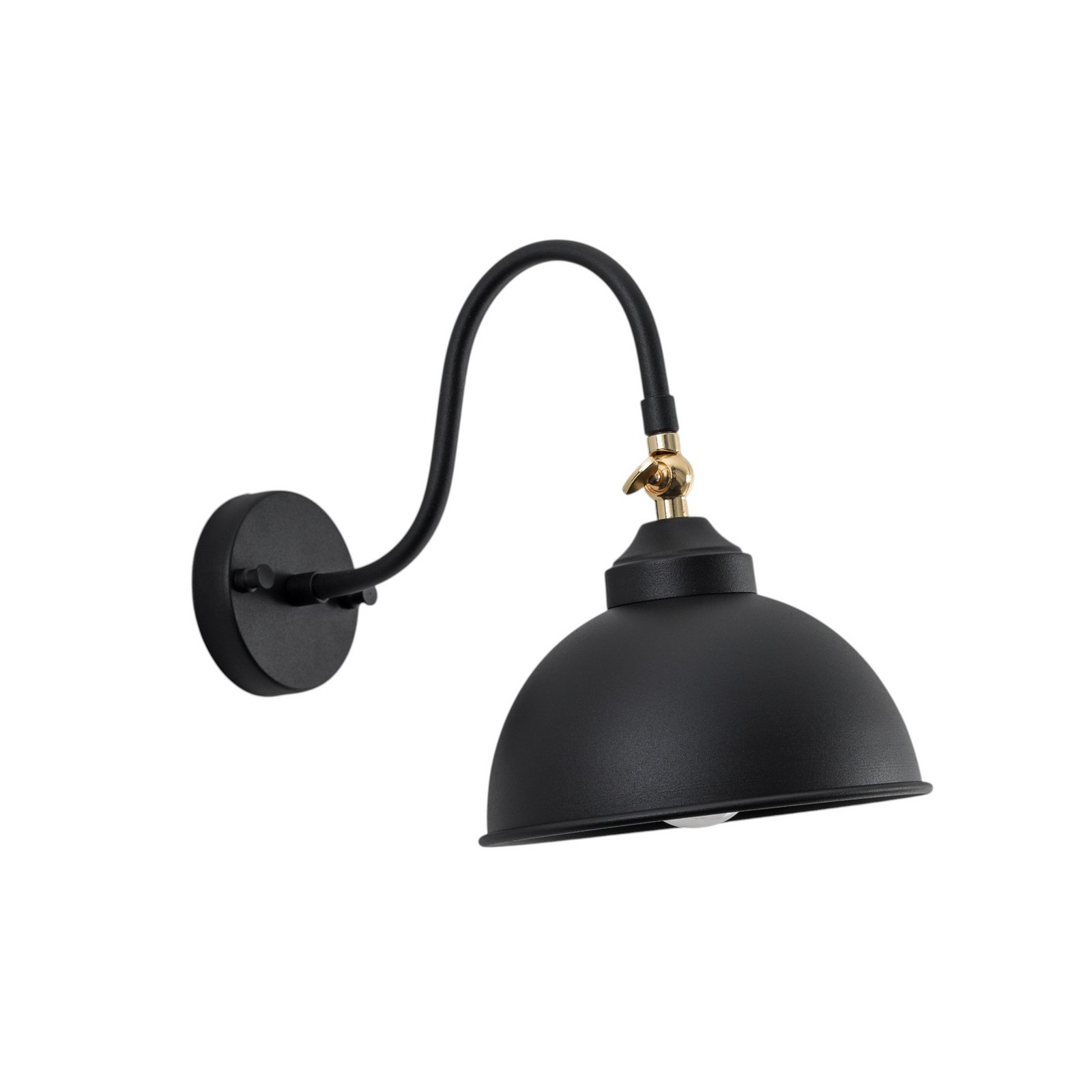 Saglam 3742 aplique de pared, regulable, negro