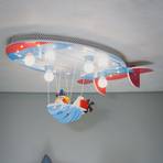 Lámpara de techo Aeronave con Joe azul-rojo-blanco