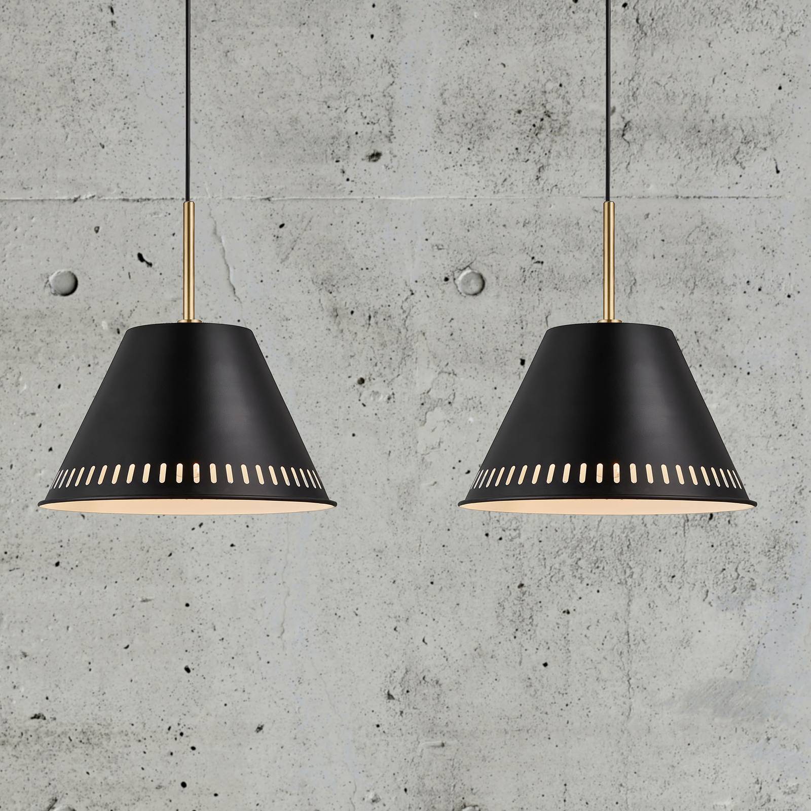 Nordlux Suspension Pine à 2 lampes noire