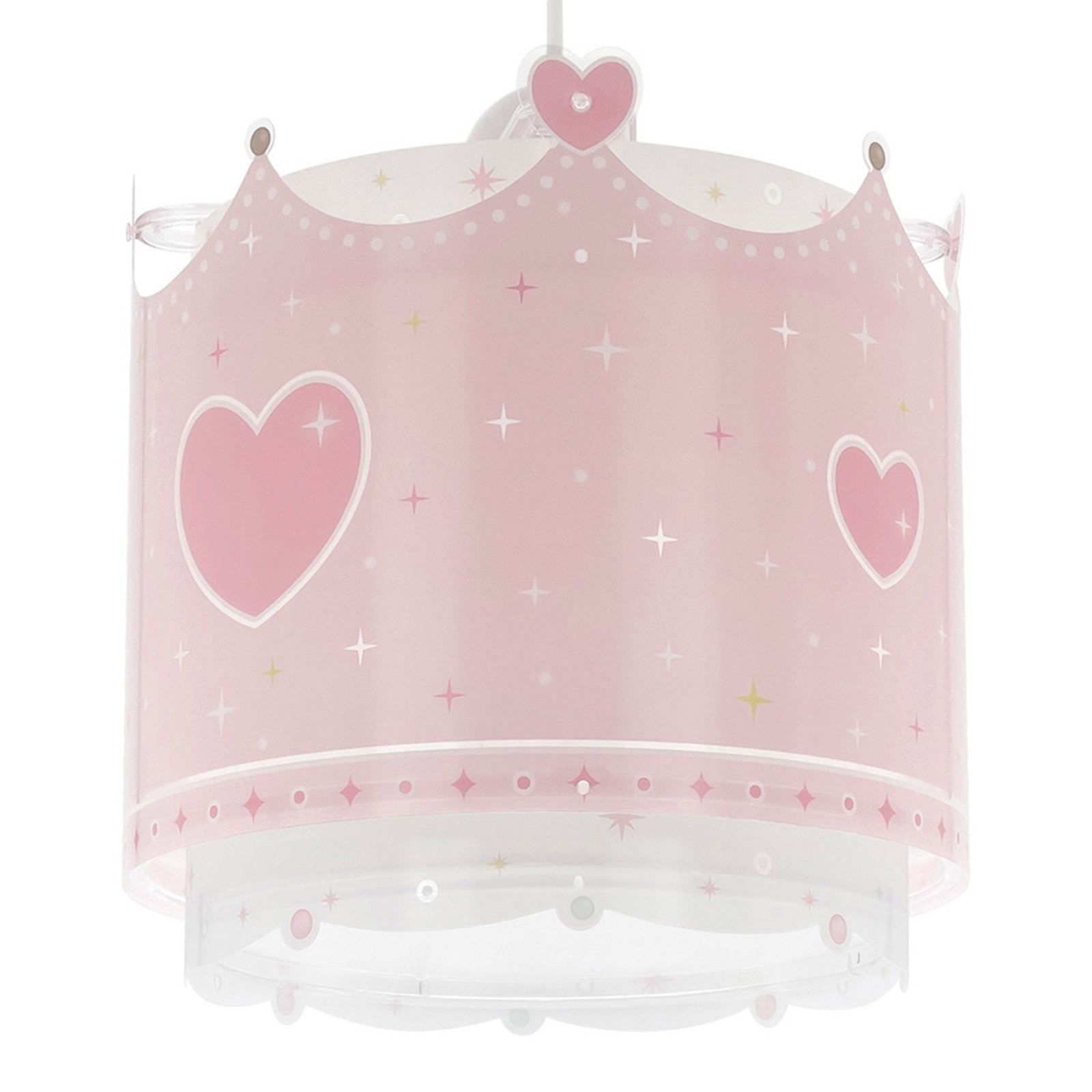 Lámpara colgante Dalber Little Queen con diseño de corona