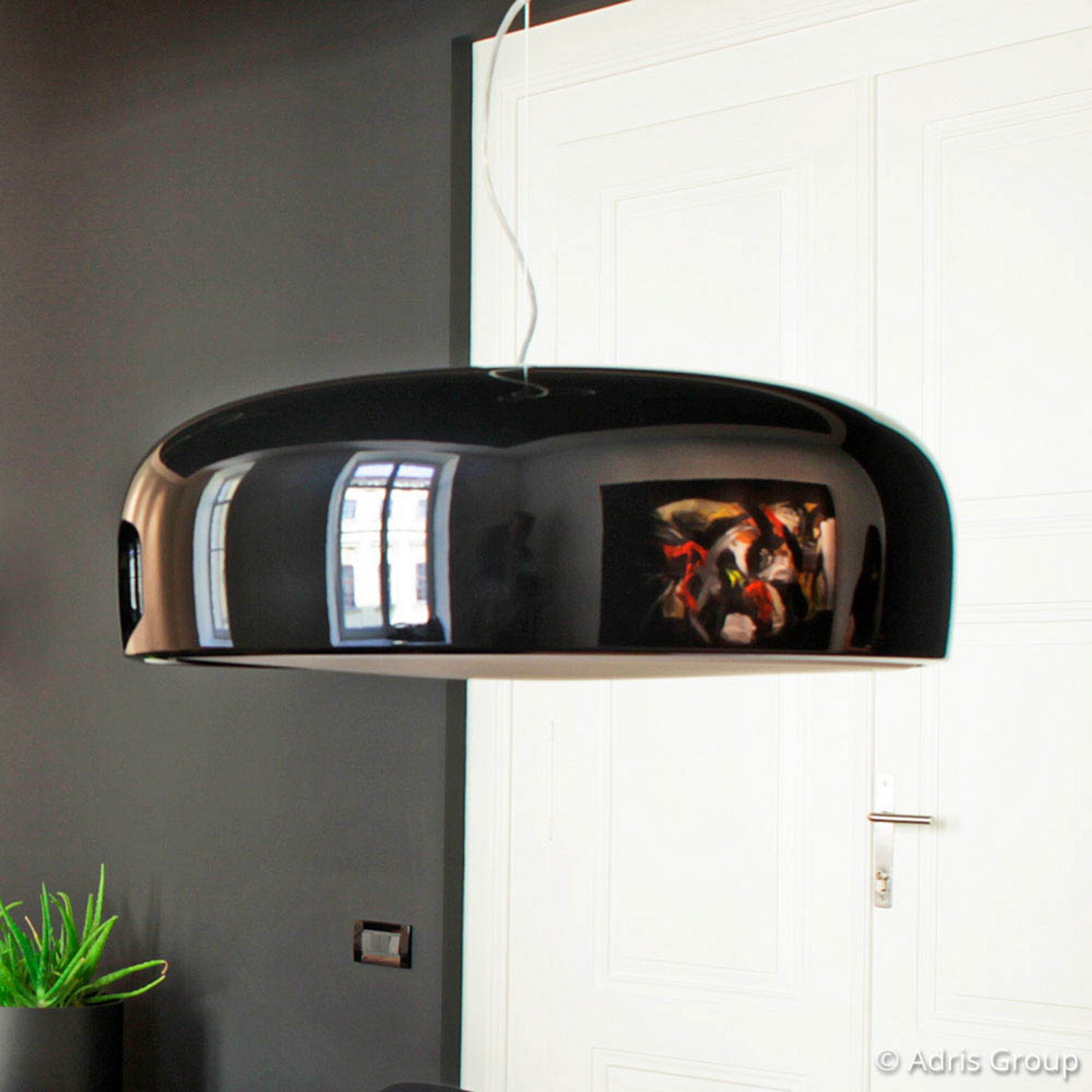 FLOS Smithfield S lampă suspendată LED negru - Camera de zi / sufragerie - design - Metal