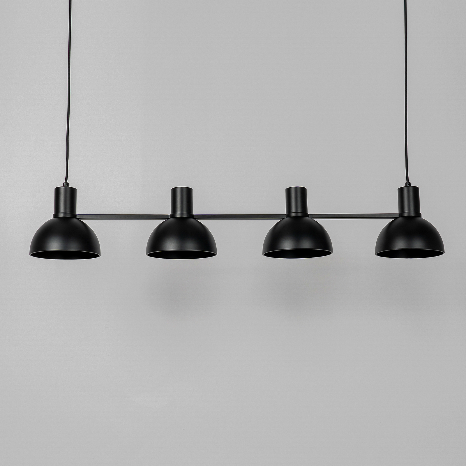 Lucande Mostrid lámpara colgante, negro, 4 luces