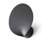 Lotus LED outdoor wall light in anthracite