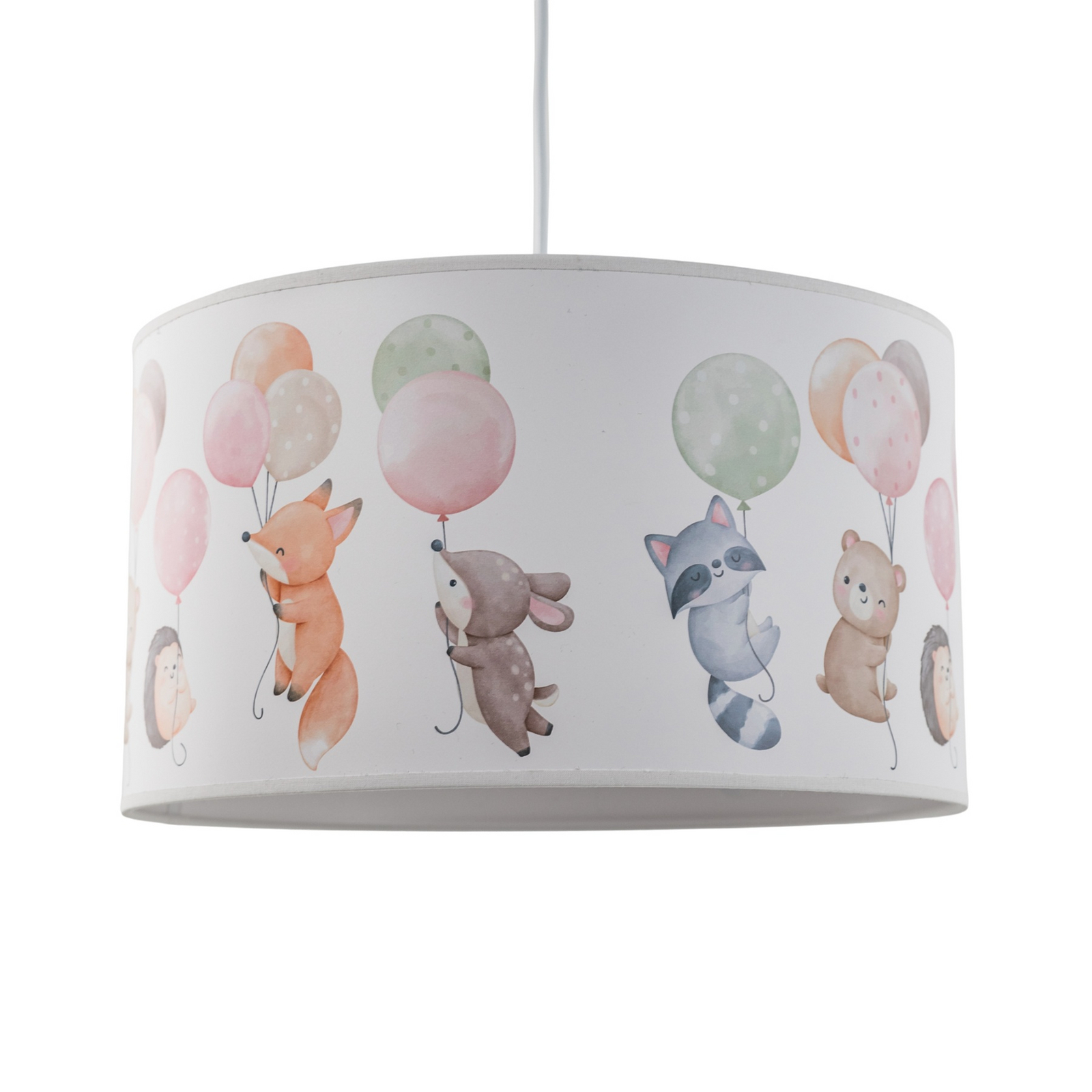 Freddy függőlámpa, Ø 35 cm, szövet, színes, állatok, E27