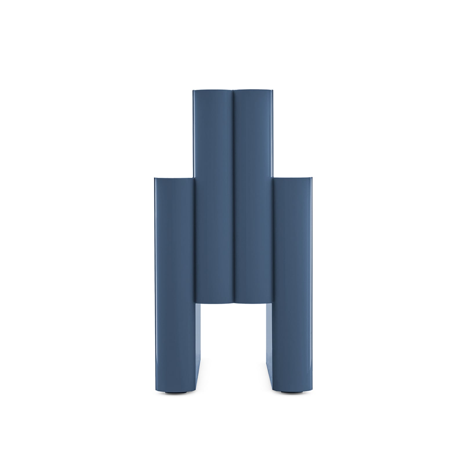 Magazine rack, blue, length 40 cm, height 35 cm - Kartell