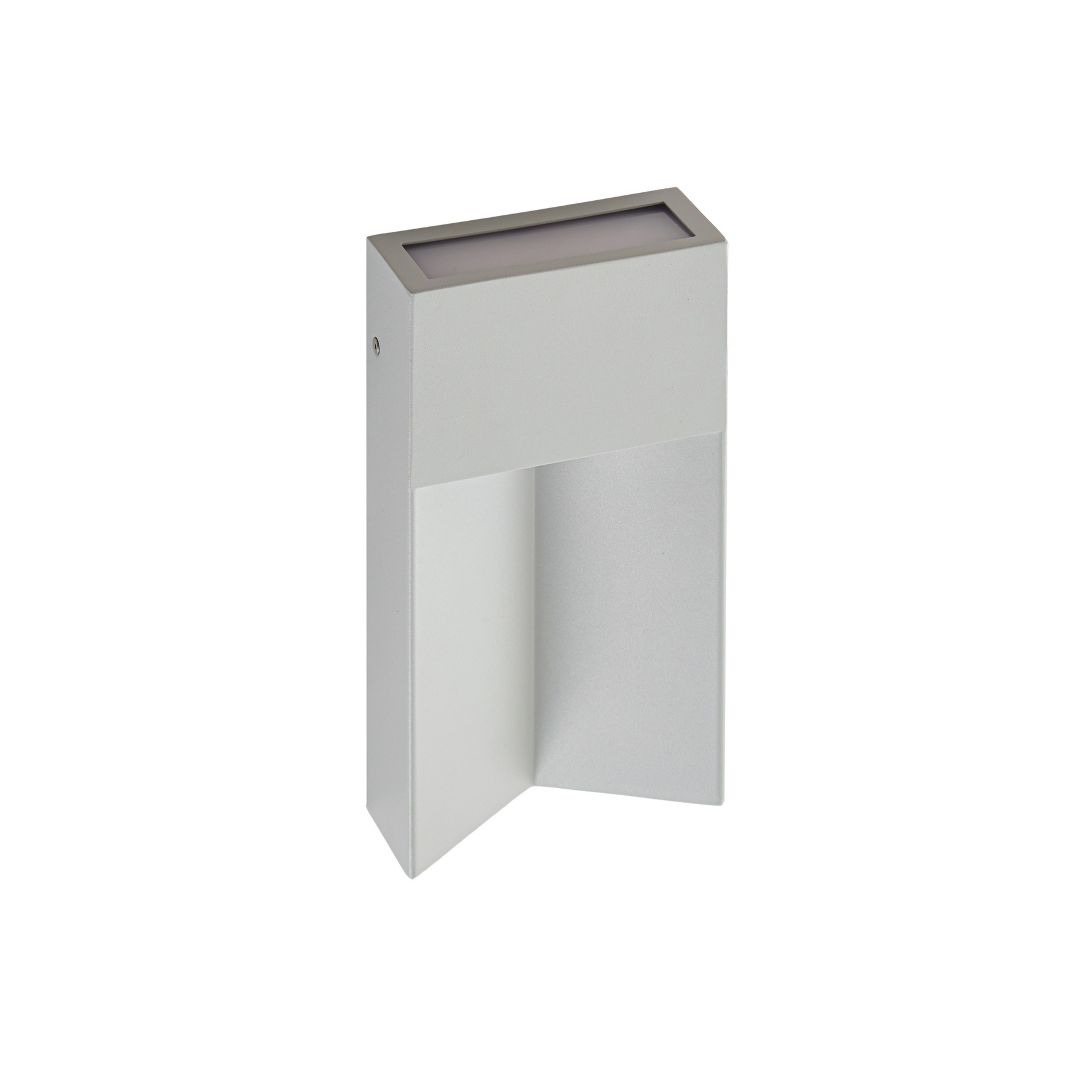 Aplică de exterior cu LED Kaholo, CCT, aluminiu, IP44, gri deschis, unghiulară