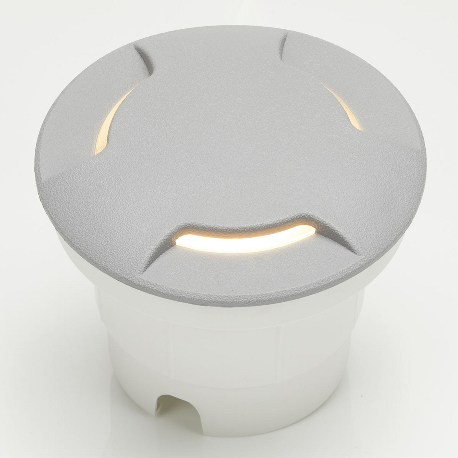Spot encastrable dans le sol Ceci 160-3L 10 W gris