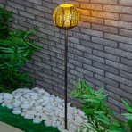 Lindby Miliana LED ground spike lamp, antique brass