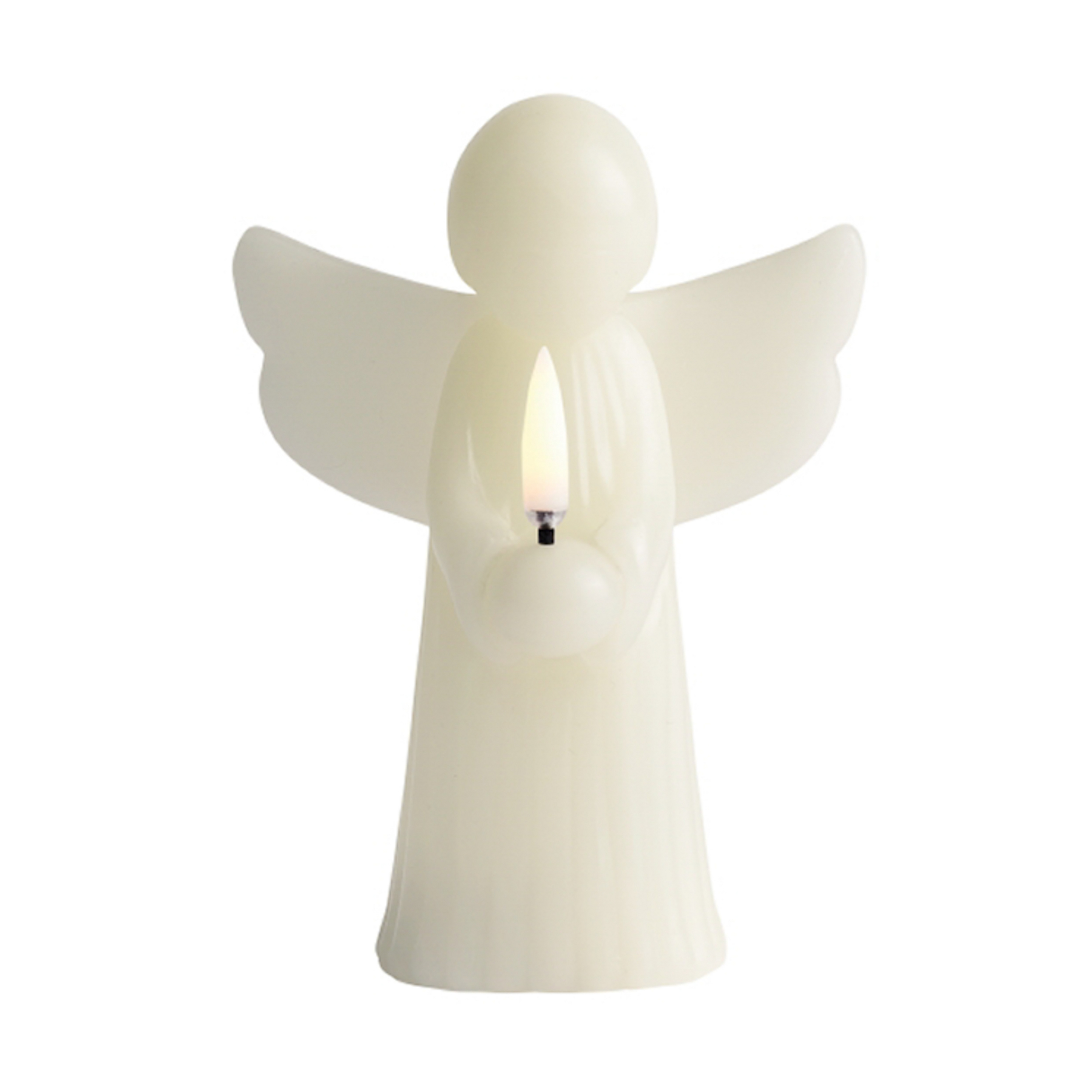 LED svijeća ANGEL, siva, vosak, visina 16 cm - Uyuni Lighting
