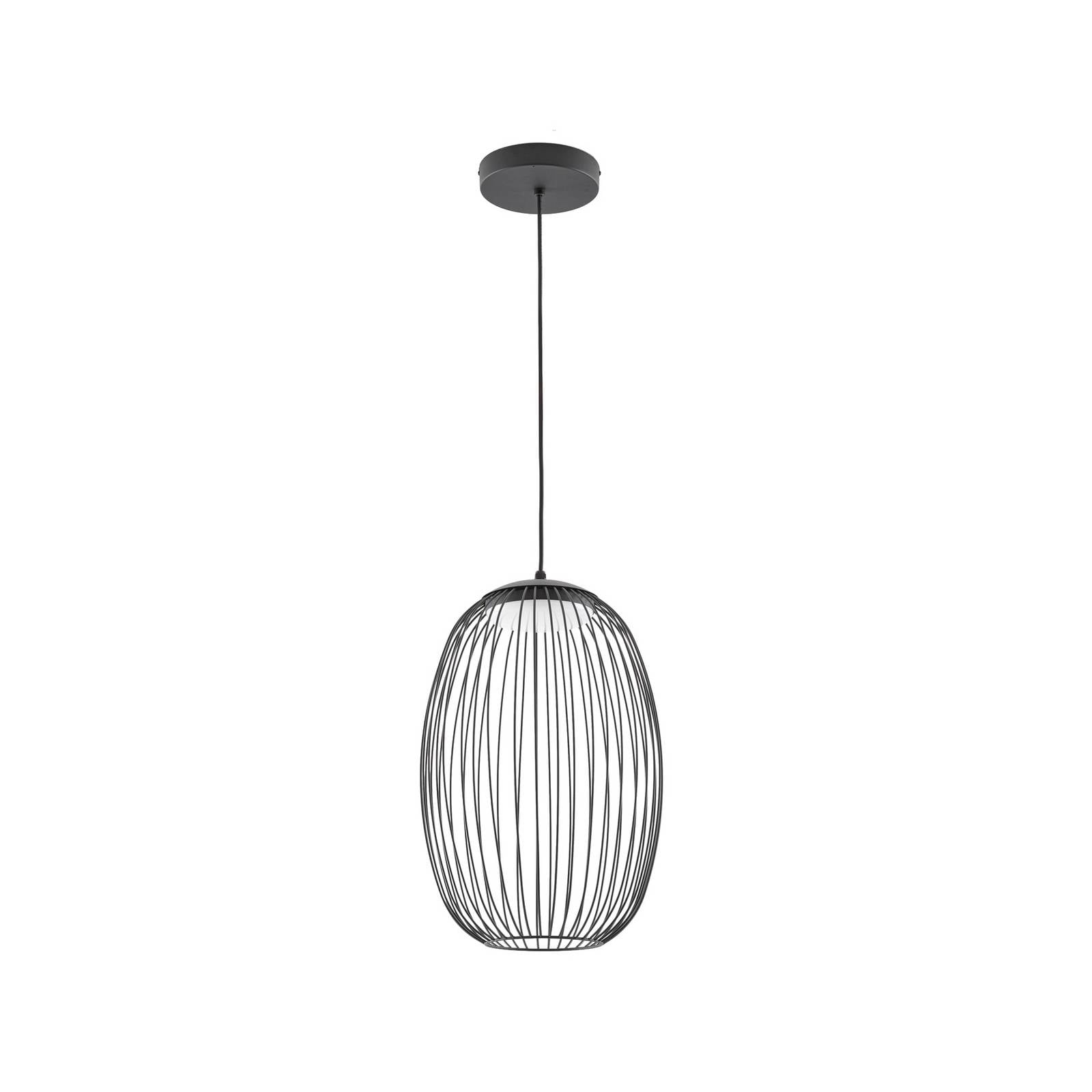 Lucande LED-Außenhängeleuchte Richi, schwarz, Ø35cm, dimmbar