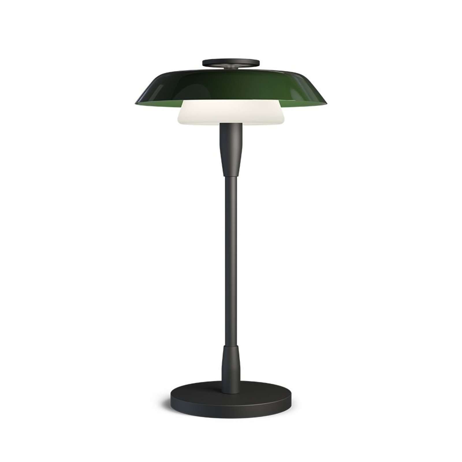 Horisont Bordslampa H36,5 Matt Black/Shiny Forest Green - Belid