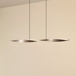 Lindby LED-Hängeleuchte Jaren, schwarz/braun, 100 cm, CCT