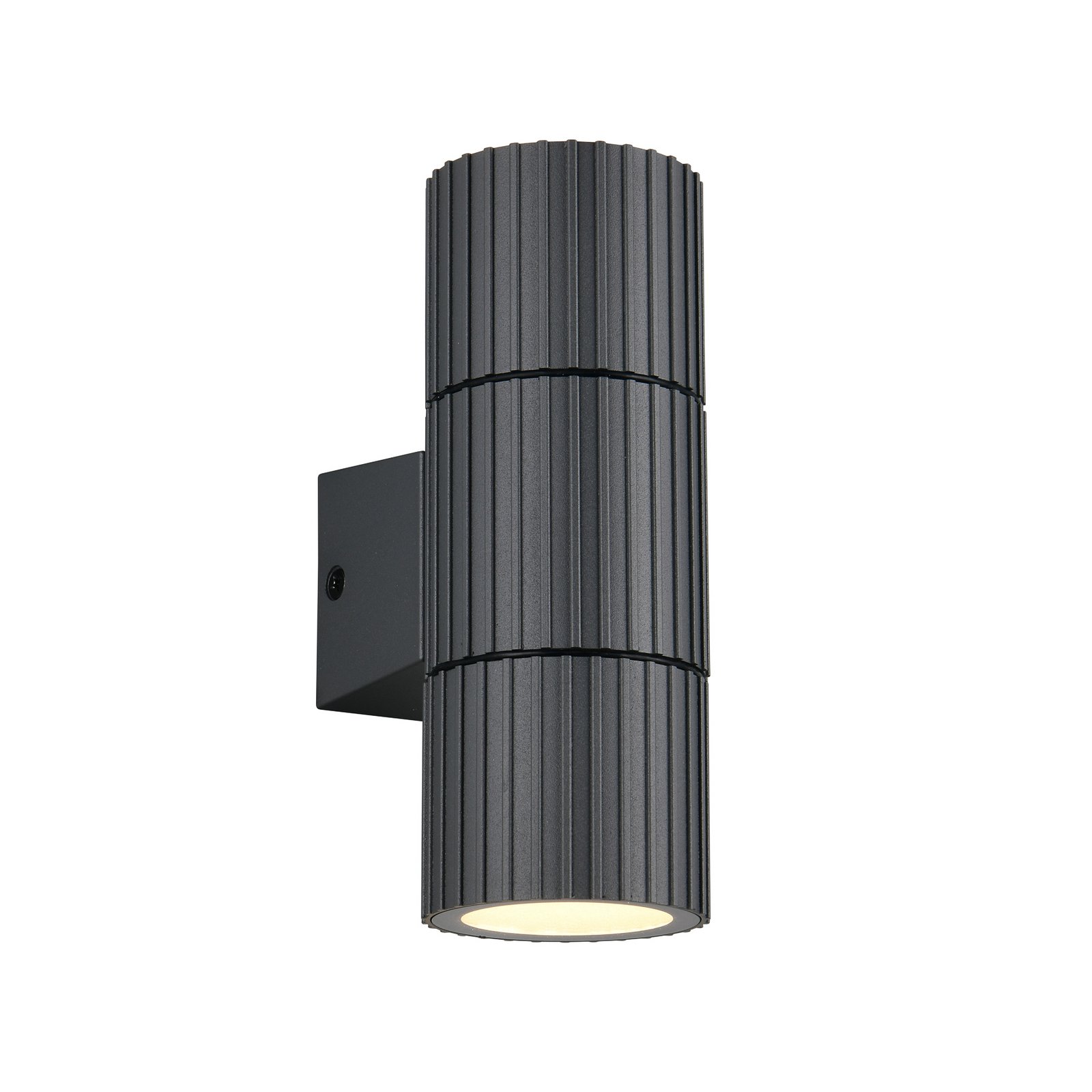 Āra sienas lampa Parana, antracīta krāsā, augstums 16 cm, metāls, 2 spuldzes.