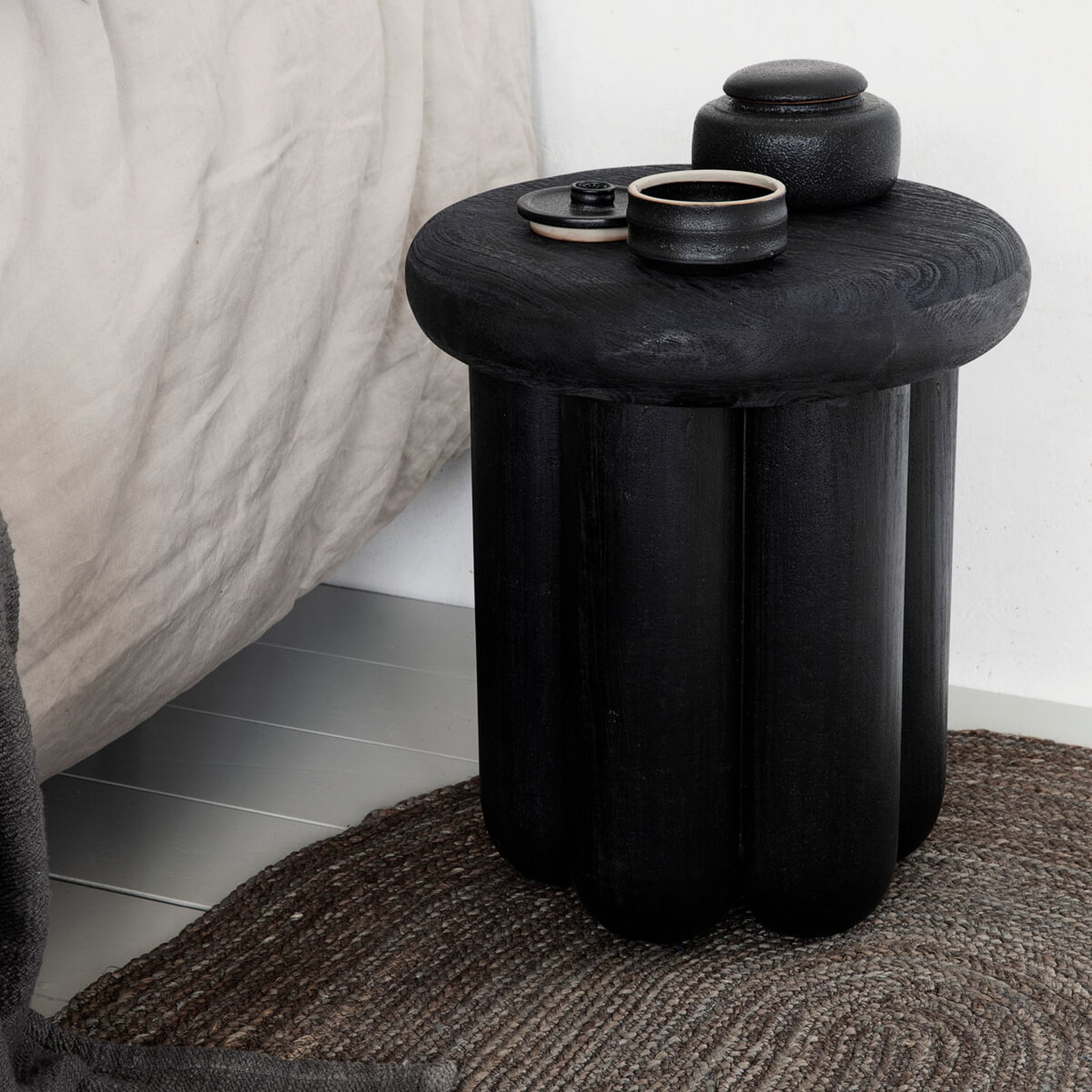 Tavolino HDPhant, colorato nero, 43 cm - House Doctor