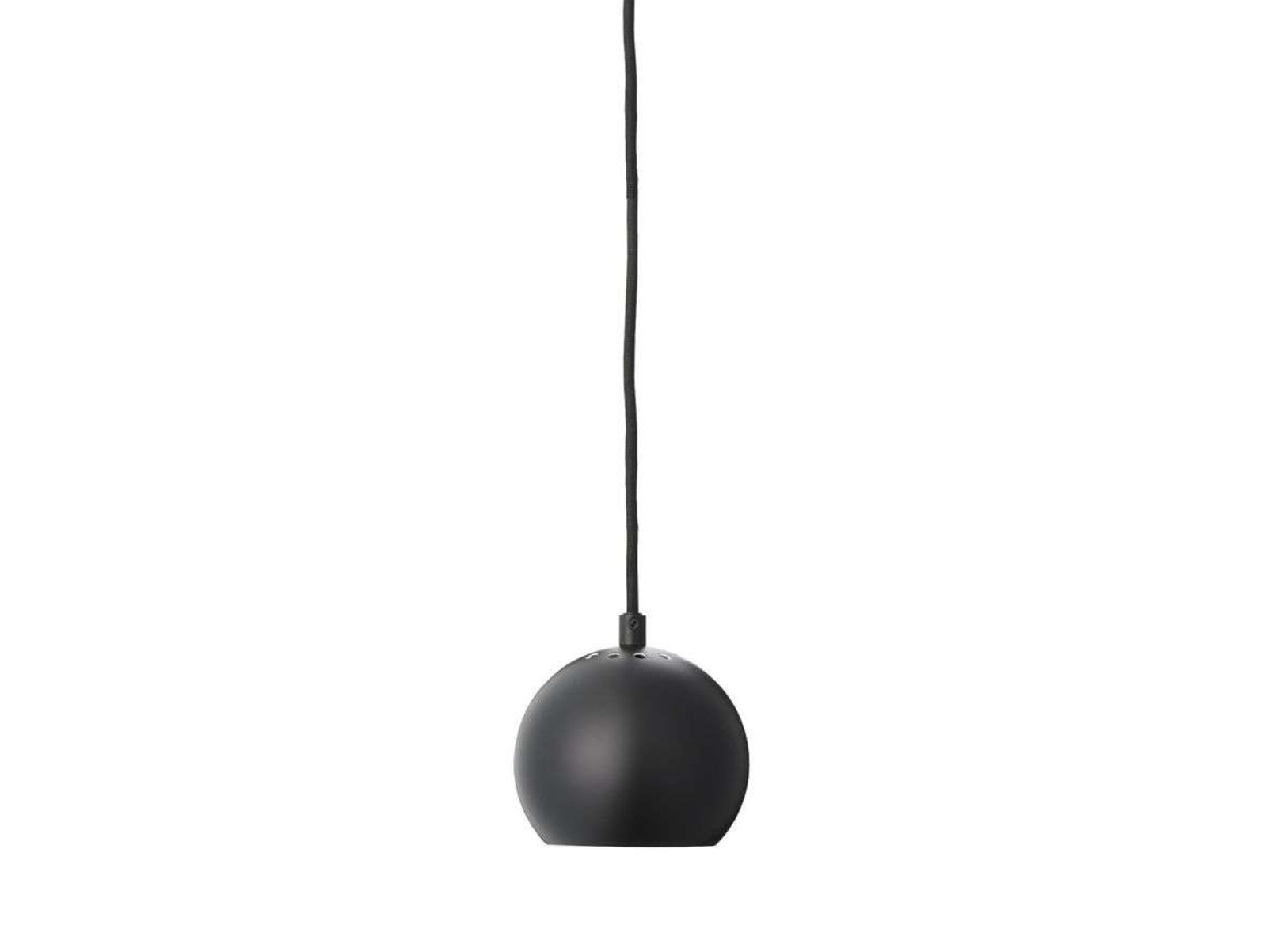 Ball Taklampa Ø12 Matt Black - Frandsen