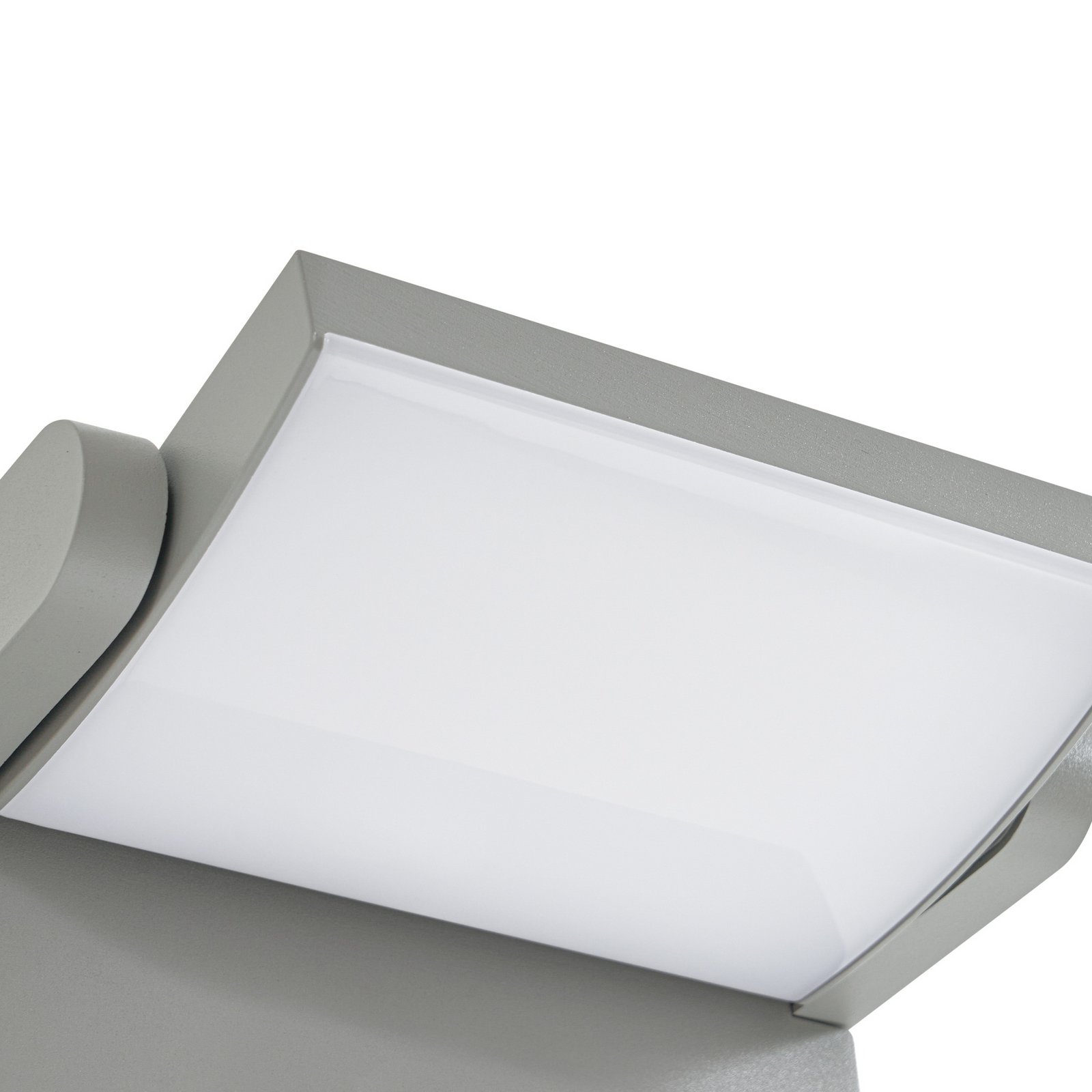 Lindby LED buiten wandlamp Sherin, grijs, IP54, zwenkbaar