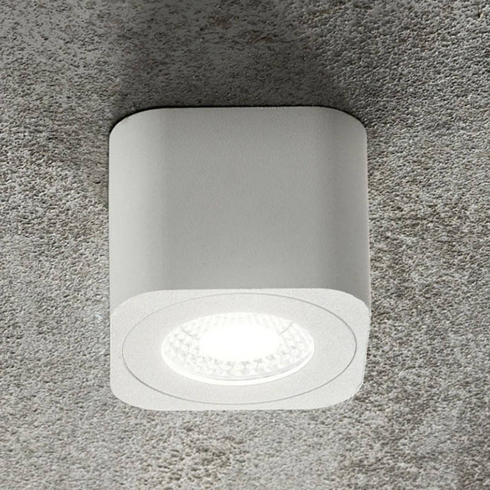 Kwadratowy downlight LED Palmi, biały