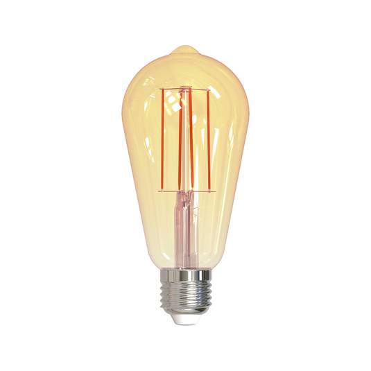 E27 7 W LED-rustiklampa guld